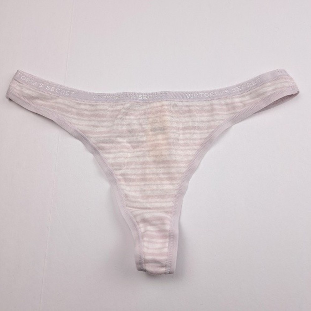 Victorias Secret Low Rise Thong M Cotton Stripe Y2K 2000s